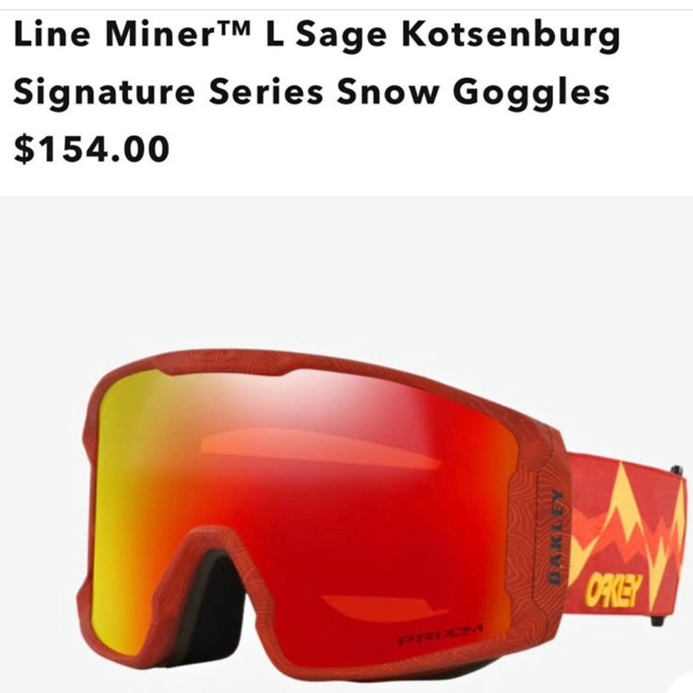 Oakley Line Miner L Sage Kotsenburg Ski Snow Goggles